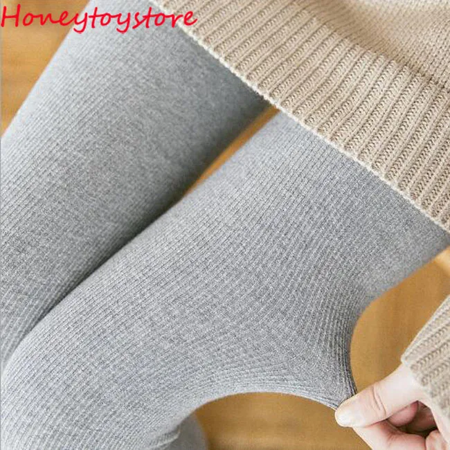 New Fashion Casual Warm Cotton Winter Leggings Women Legging Knitted Thick  Slim Women Legins Woman Solid Pants From Honeytoystore, $7.51