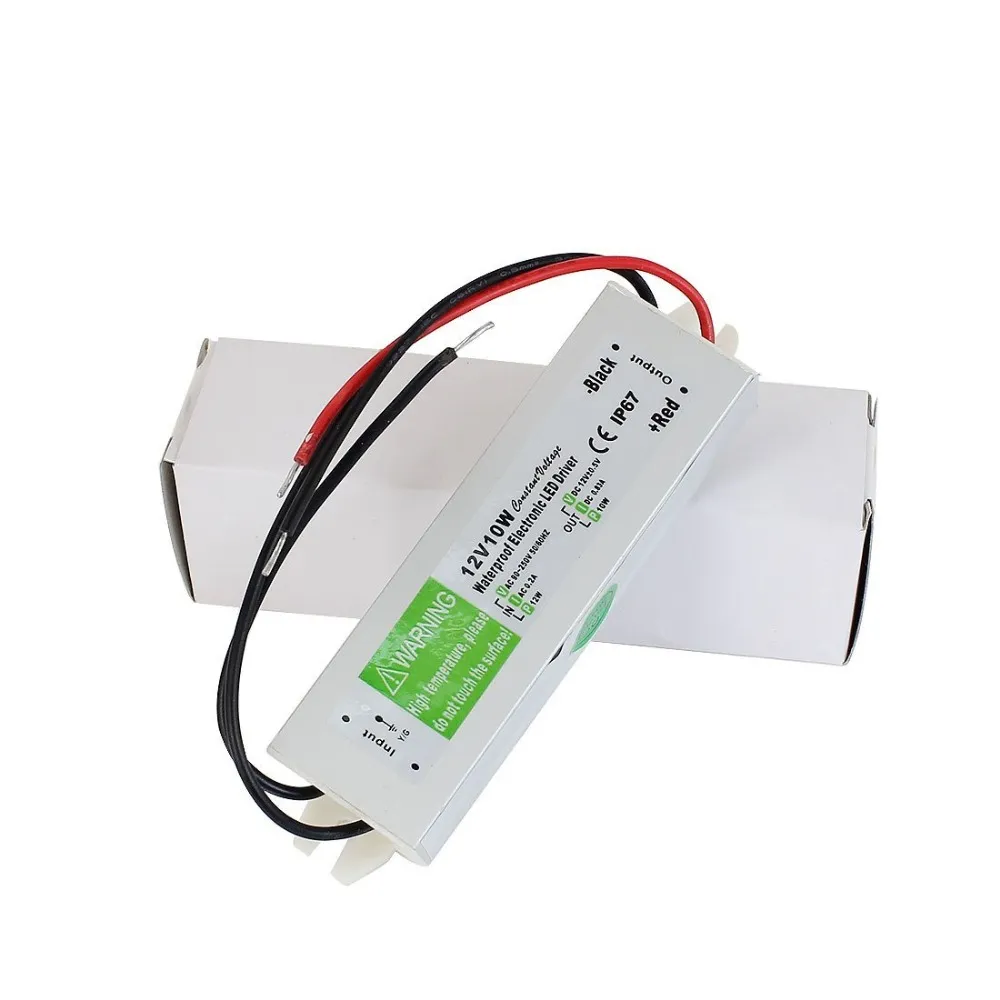 30pcs DC 12V 10W Waterdichte ip67 Elektronische LED Driver Adapter Outdoor Gebruik Voeding Led Strips verlichting Transformator AC 90-250V223Q