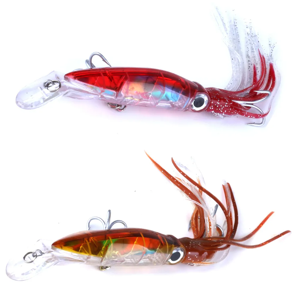 INFOF 6st 14 cm 42G ABS PLAX Big Game Fishing Lures bläckfisk bläckfiskjigskägg fiske betar pike bas pesca fiske tackling303t