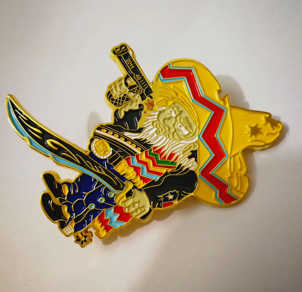 CUSTOMIZED BANDIDOS PINS BADGES BROOCHES FOR THE BANDIT MC MOTORCYCLE BIKER PINS OF JACKET VEST SHOES BAG BROOCHES PINS BADGES283j