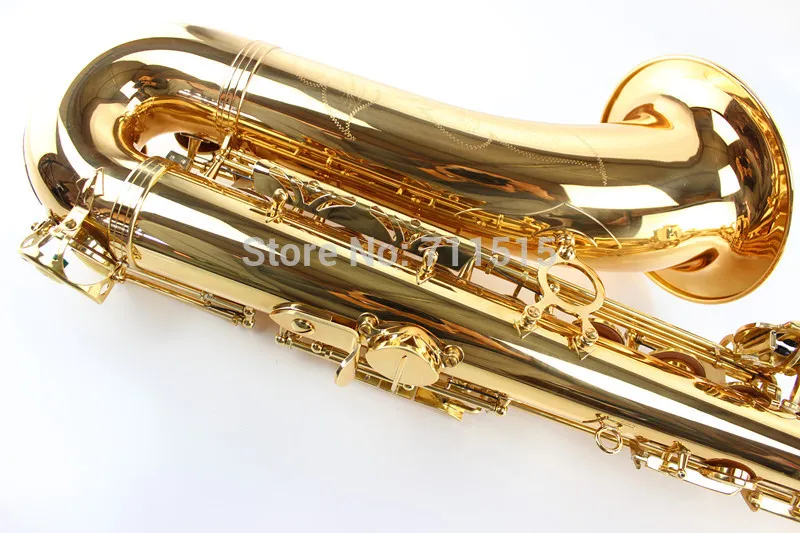 Banhado a ouro Os alunos Crianças Suzuki Bb Tenor Saxophone Professional Sax Alta Qualidade Musical Instruments Saxophone Caindo Tune B C