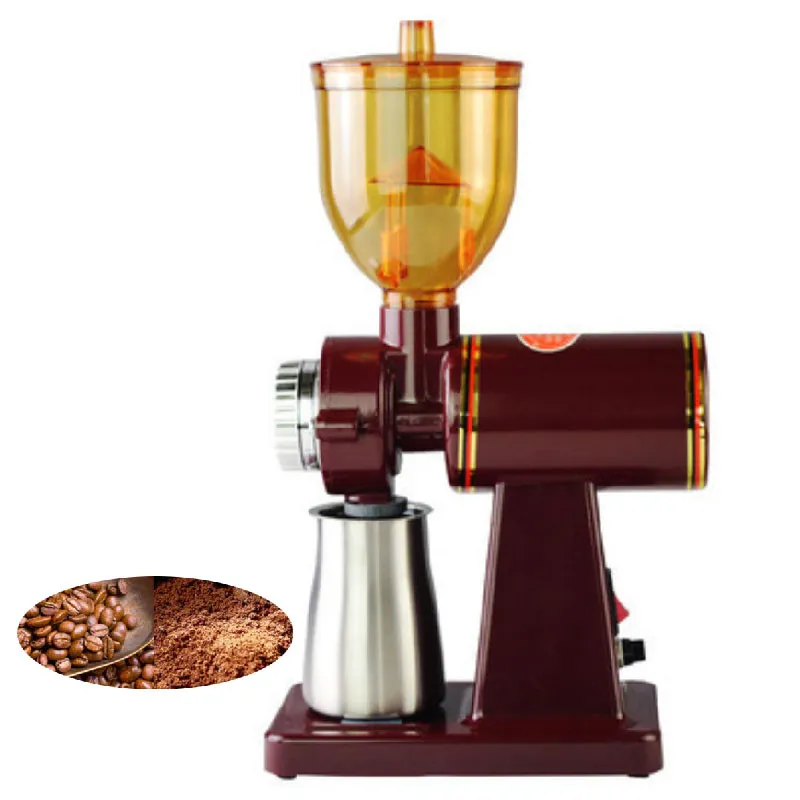 BEIJAMEI 110v 220v Электрическая кофемолка Кофемолка Small Home Coffee Bean grinder Шлифовальный станок Красный / Черный