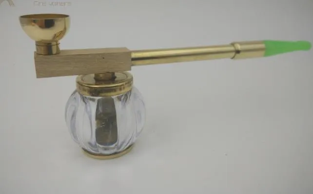 真鍮製の水道管フィルタードライポット古い漢字棒二重目的タバコホルダー