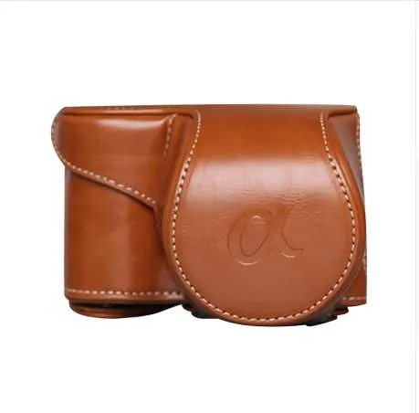 فائقة الجودة حقيبة جلدية حقيبة حالة تغطية الحقيبة لسوني A6000 A6300 NEX6 MAR 02