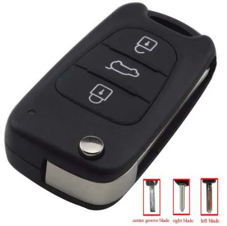 maizhi 3 Button Flip Folding Car Key Shell for Hyundai Avante I30 IX35 Kia K2 K5 Sorento Sportage Key Cover Case Styling