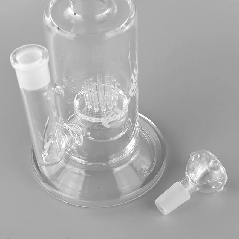 JM Flow Hookah Sci Fat Can Barrel Perc Tube Bong Glass Water Pipe Recycler