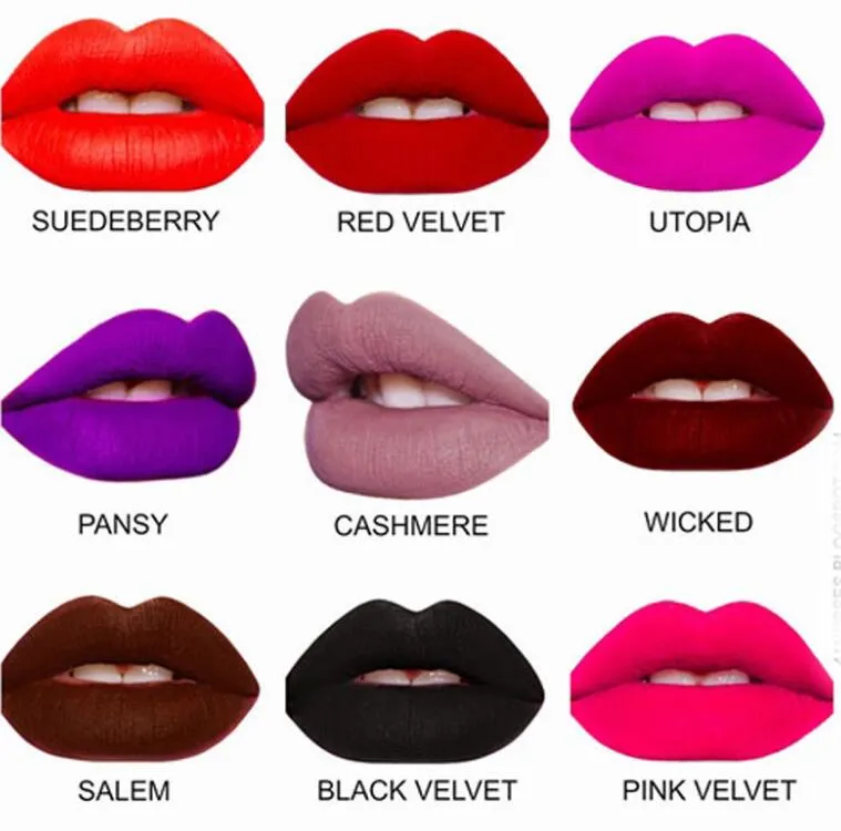 2018 Nieuwe Miss Rose Lipstick Matte Langdurige Pigment Naakt Lip Hot Make-up Vloeibare Matte Rode Lippenstift