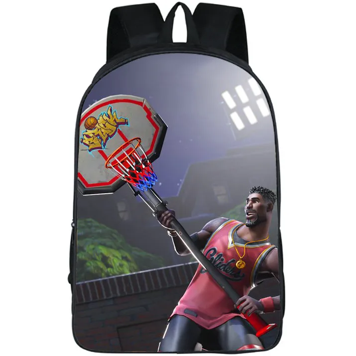 Jumpshot ryggsäck Jump Shot Daypack Basketball Player School Bag Game Packsack Print Rucksack Picture School Bag Foto Day Pack