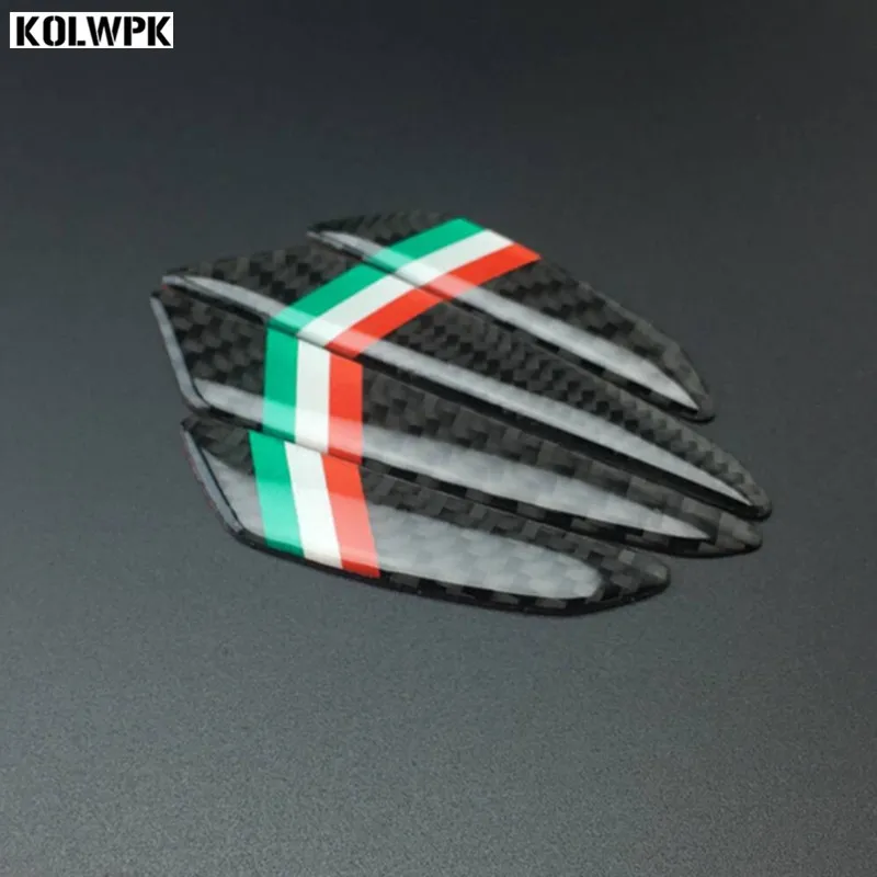 4PCS car door protector carbon fiber door side stickers car Anti-collision Strips Sticker For alfa romeo 159 147 156 giulietta