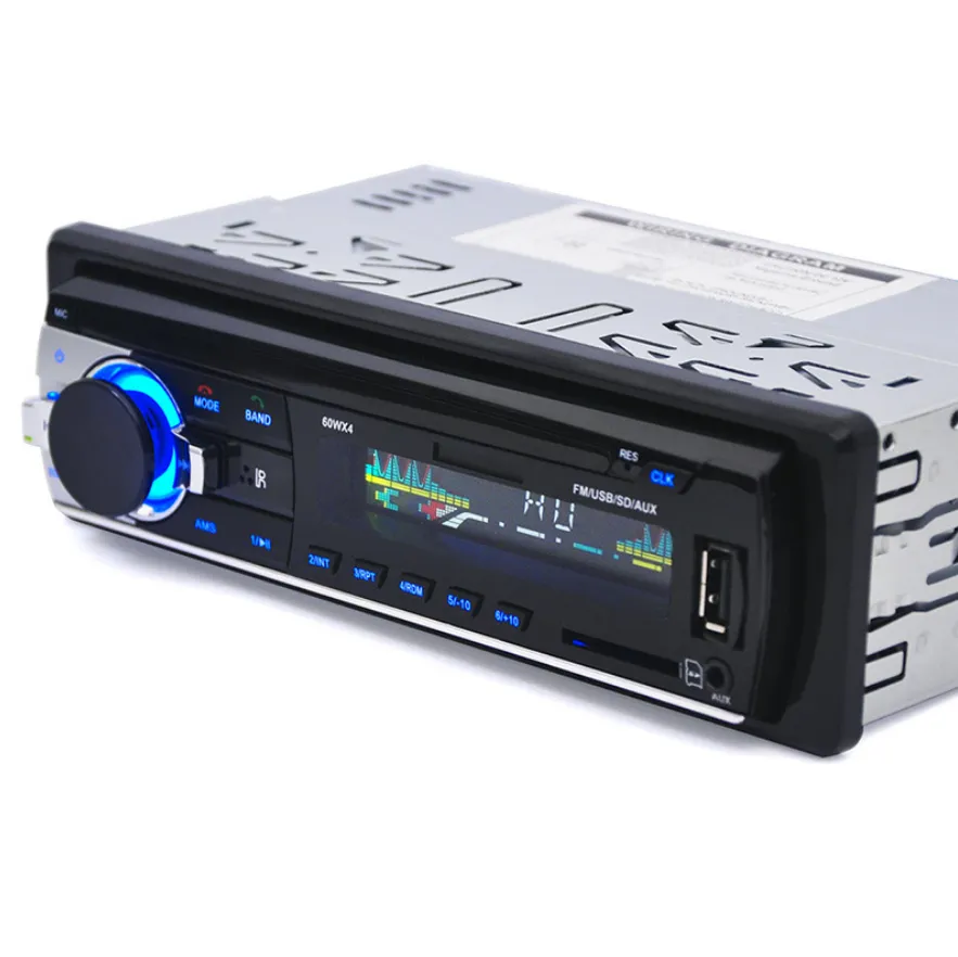 NC 12V Car Stereo FM Radio MP3 Audio Player Support Bluetooth Phone with USB/SD MMC Port Car Electronics In-Dash 1 DIN