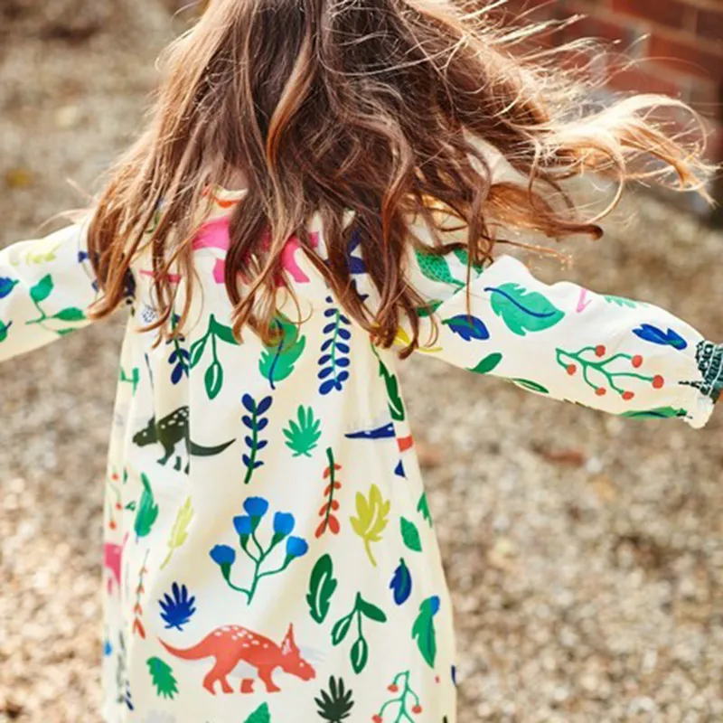 Hot Flower Baby Girls Robes 2018 Printemps Automne Coton Enfants Robes pour Filles Vêtements Jersey Enfants Vêtements Toddler Enfants Princesse Robe