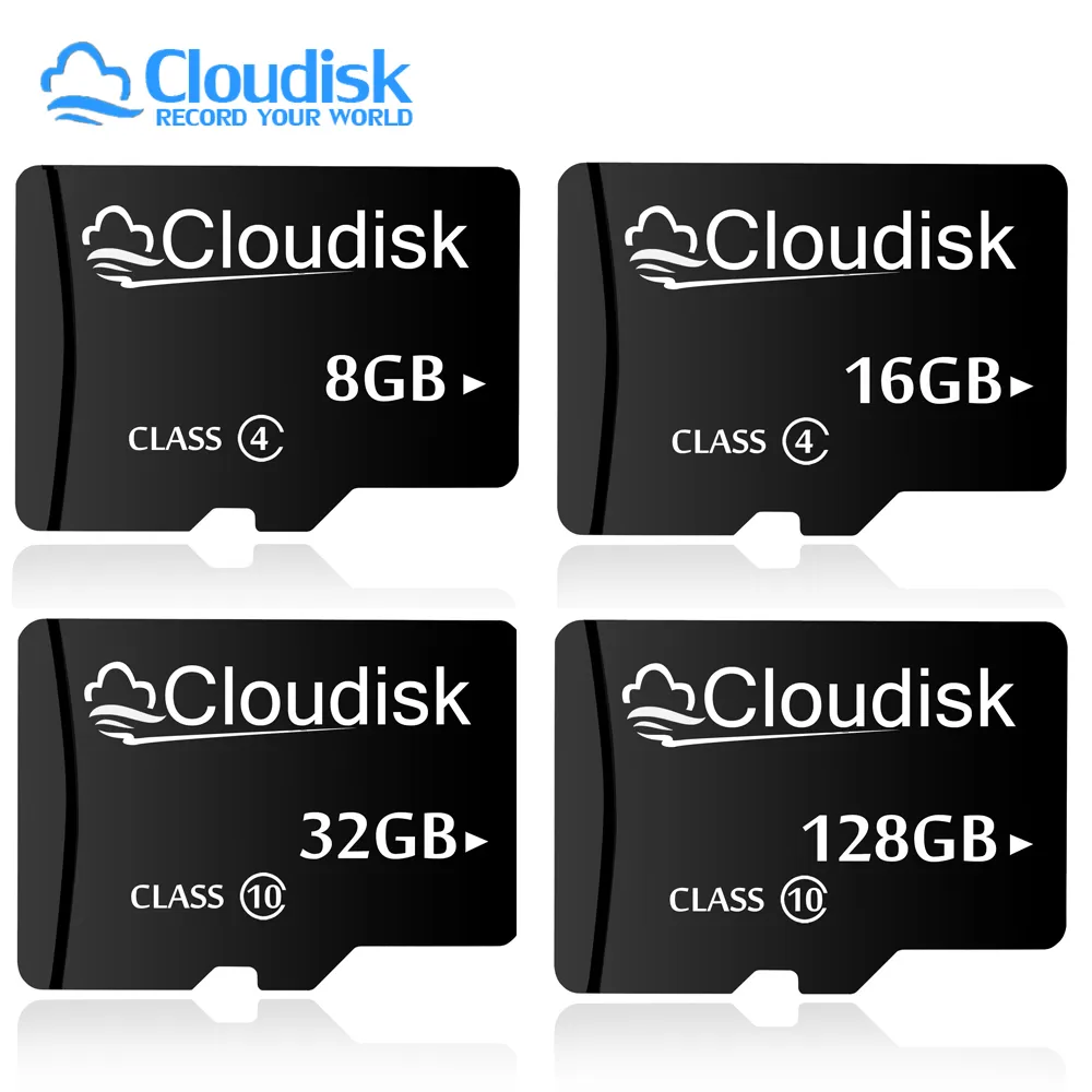 Paquet De 5 Cartes Micro SD Cloudisk 64 Go 32 Go 16 Go 8 Go 4 Go 2