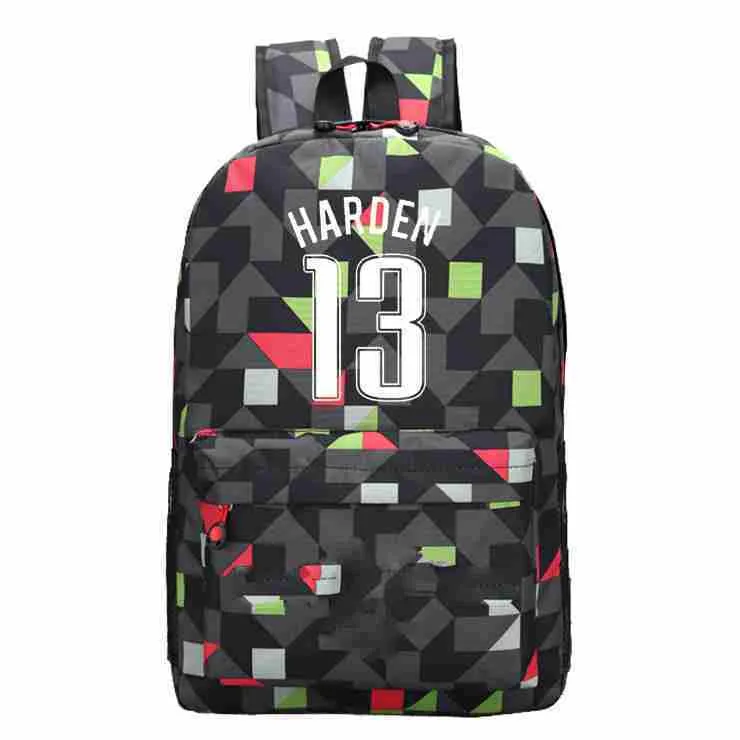 James Harden Leinwand Rucksack Teenager Basketball Rucksäcke Junge Mädchen Schultasche Für Studenten Männer Frauen Rucksack Mochila Escolar