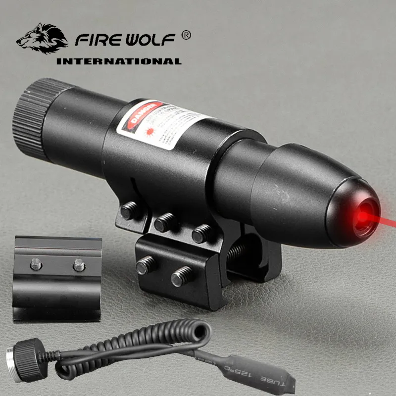 Jakt laserröd dot scope Compact Tactical Redgreen Laser Sight w/ Barrel Mounts 20mm/ 11mm Rail Mounts