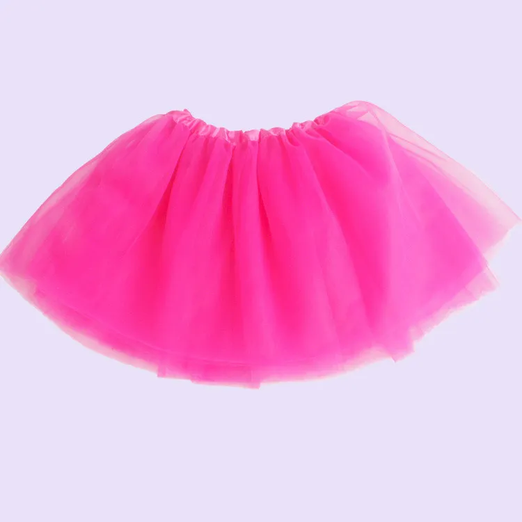 Hot sale pure color children bubble skirt girls lace princess skirt children ballet perform dance skirt T3I0199