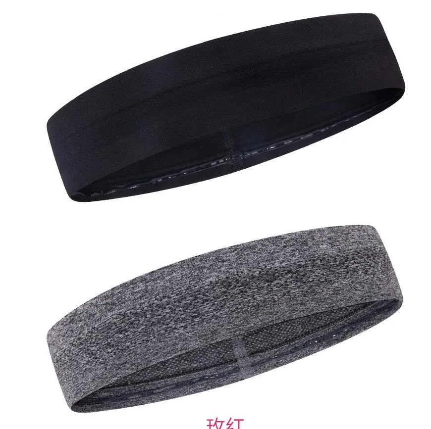 Elástico yoga exercício cabeça wraps correndo esportes ao ar livre tira de silicone Não-slip headband atacado homens mulheres faixas de suor cabelo accessary