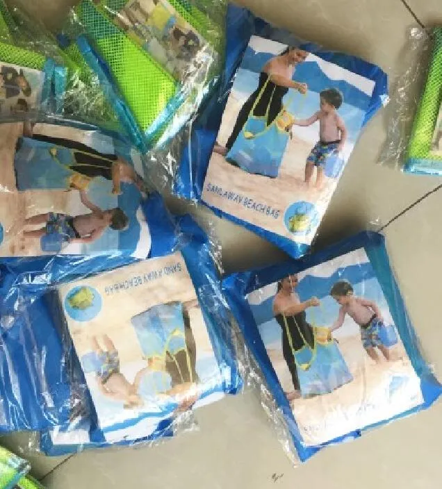 Alta Qualidade Ao Ar Livre Portátil Bebê Shell Sacos Organizador Sacos De Praia Para Crianças Saco De Praia Receber Saco De Areia Brinquedo Coleta De Armazenamento Sacos de Recolha