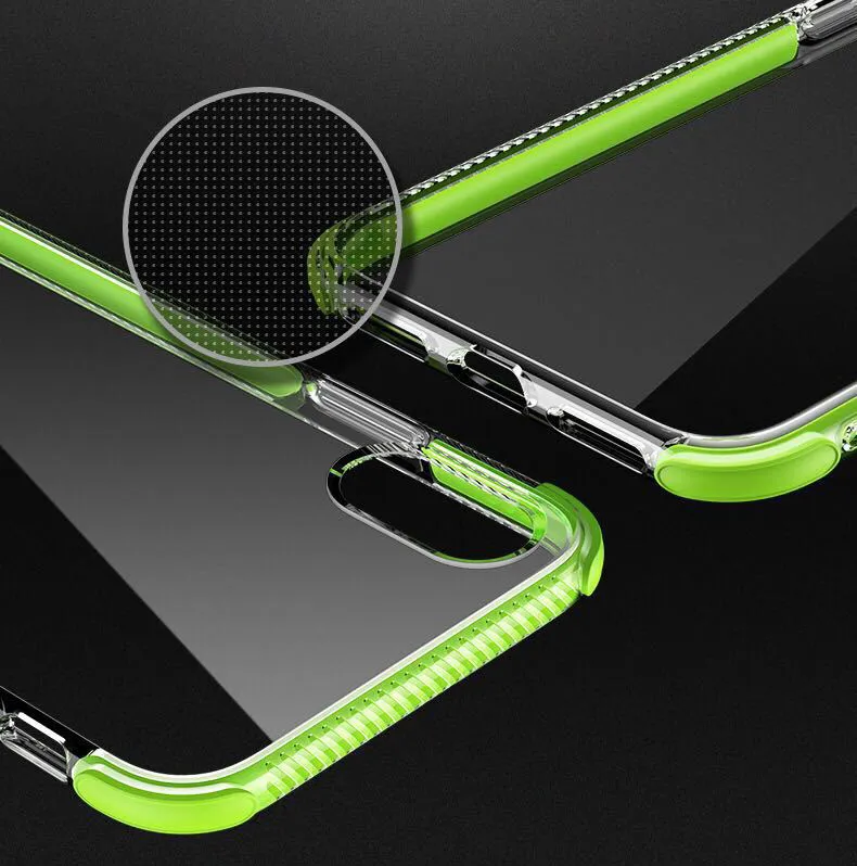 Schokbestendige Transparante Case voor iPhone 8 Plus iPhone XR XS Max Soft Gel TPU Telefoon Case Clear Back Cover voor iPhone X 8