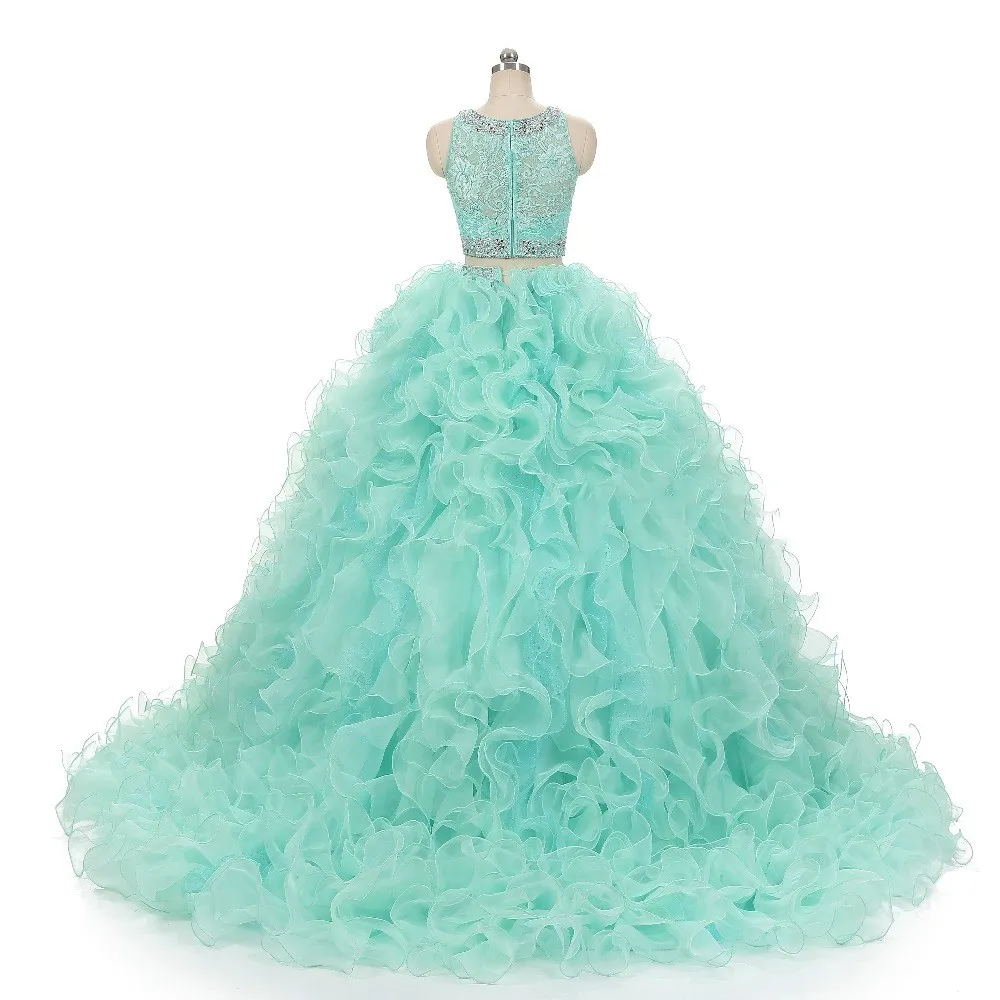 mint green 2 piece prom dress Angel Maternity Cara Emerald Green Maternity Dress main image 1