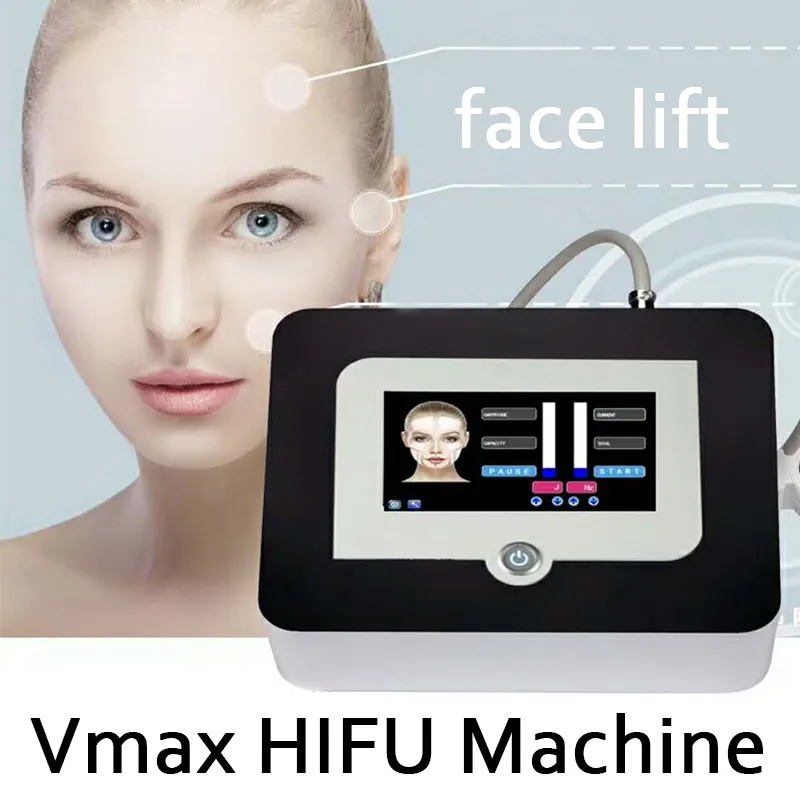 جديد وصول Vmax HIFU شد الوجه آلة إزالة التجاعيد / Vmax جهاز مكافحة الشيخوخة V- ماكس العلاج مع 3 خراطيش