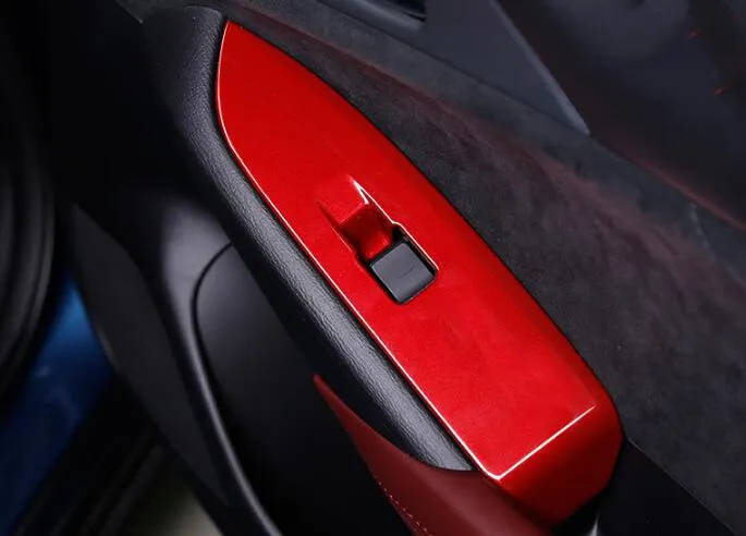 Haute qualité voiture porte accoudoir intérieur fenêtre interrupteur décoration plaque de couverture Pour Mazda Cx-3 2015-2018