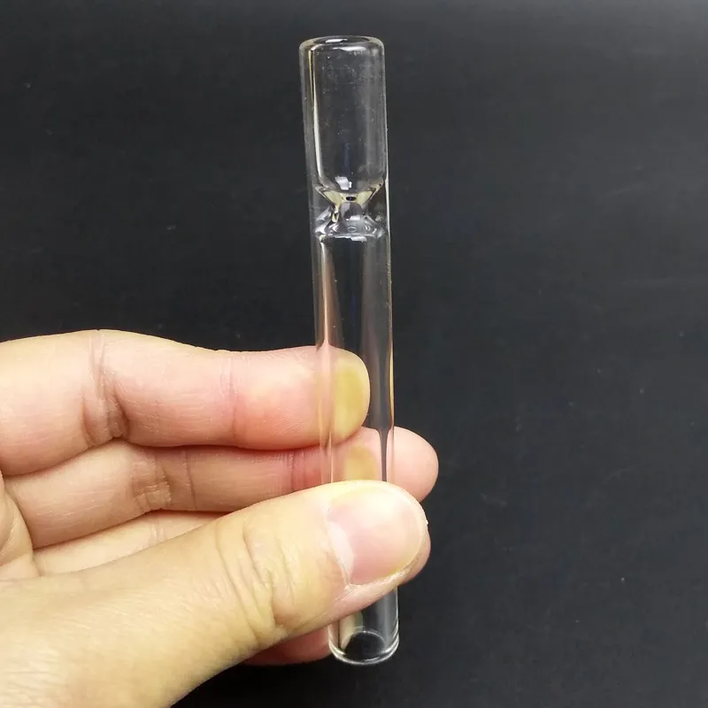 Glass Smoking Bat One Hitters Bowl Glass Tube 1 Hitter Pipe Concentrate