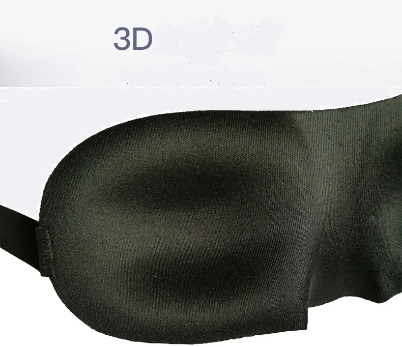 3D Cotton Sleep Mask Travel REST 3D Máscara de olho de esponja preta Máscara de olho de sono respirável preto para cuidados de saúde para proteger o L7768931
