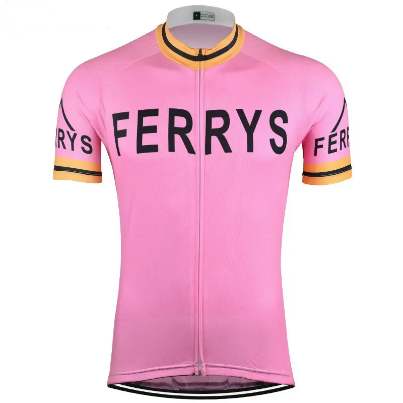 2024 프로 팀 페리 핑크 여름 남성 사이클링 저지 통기성 자전거 의류 mtb ropa ciclismo 자전거 maillot 만 해요