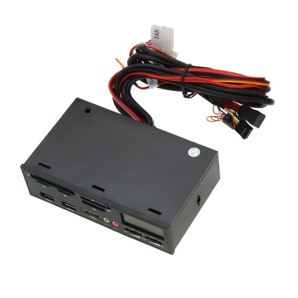 Freeshipping 5.25 " USB 3.0 e-SATA все-в - 1 PC Media Dashboard многофункциональная передняя панель кард-ридер порты ввода / вывода