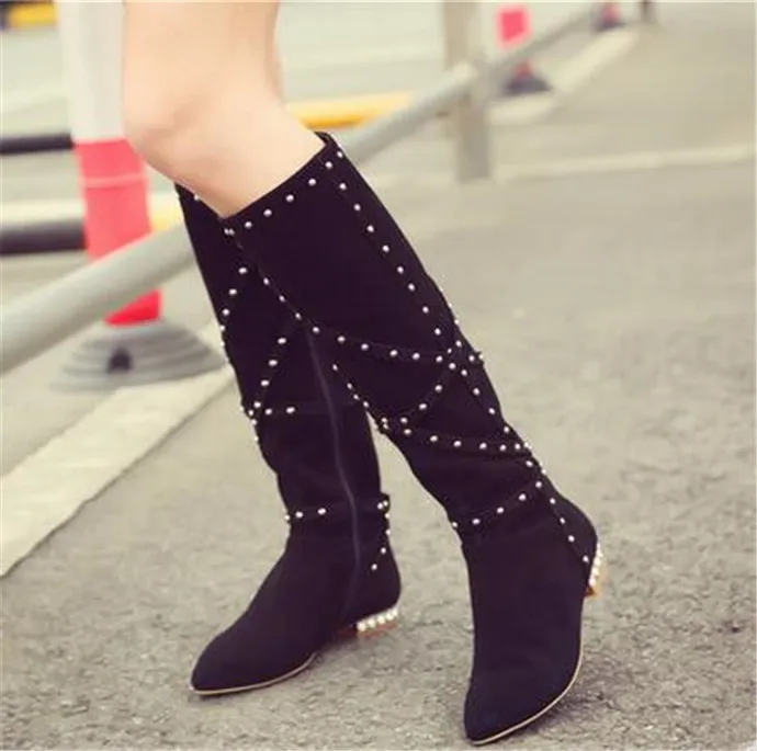 Bottes plates hot sale hiver 2018