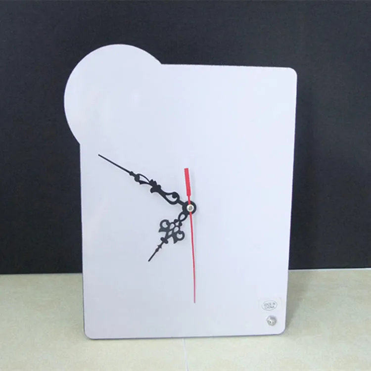 dye sublimation blank MDF Desk clock wall clocks hermal transfer printing Semi-finished subliming consumables