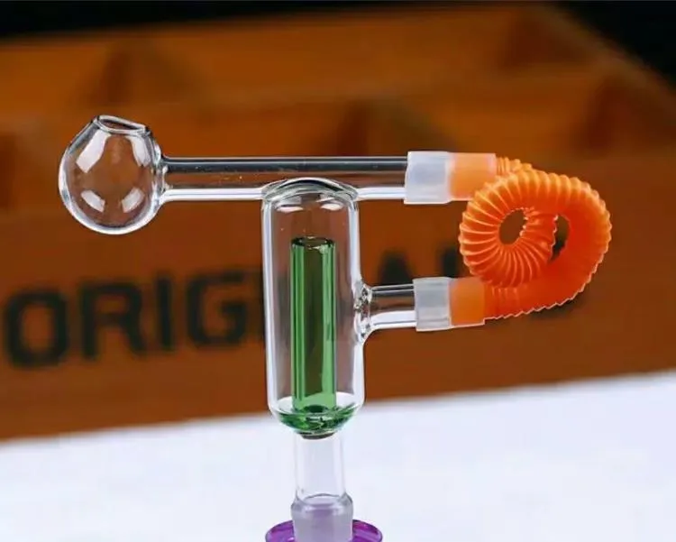 Double filtration board Wholesale Glass bongs Oil Burner Glass Water Pipes Oil Rigs Smoking Free