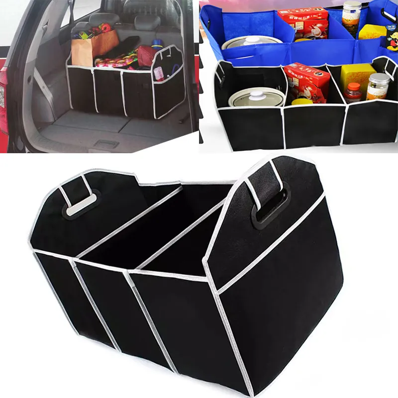 Storage Boxes Foldable Car Organizer Auto Trunk Storage Bins Toys Food Stuff Storage Container Bags Auto Interior Accessories Case WX9-421