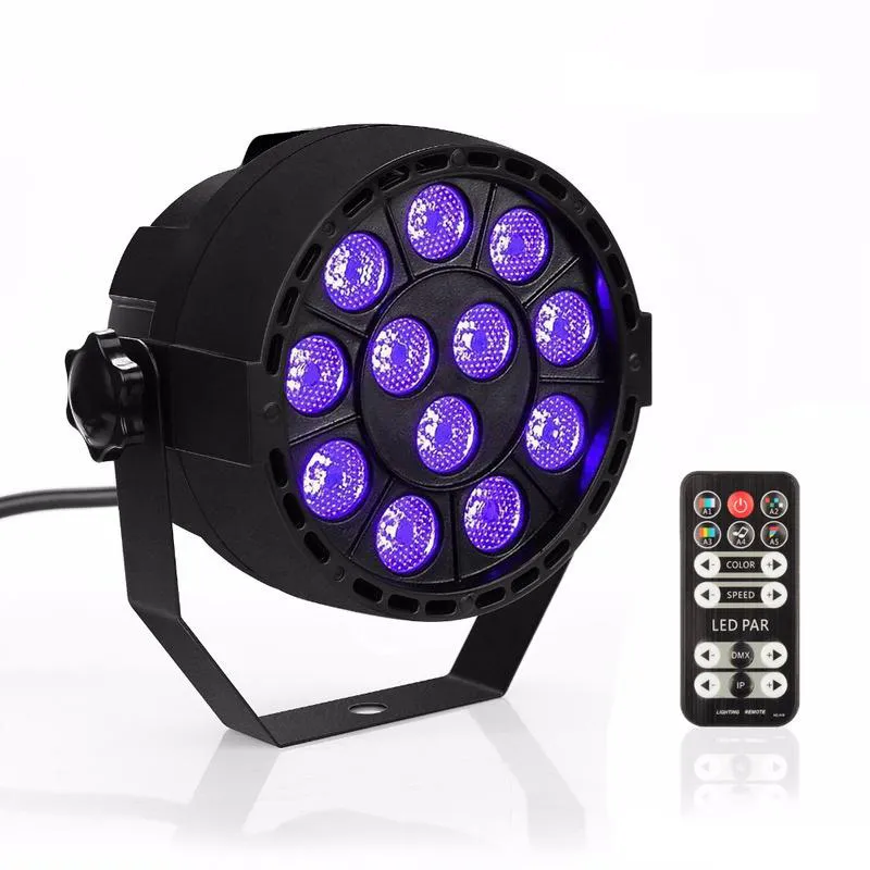 Best Price 36W UV Purple LED Stage Light DMX Stage Lighting Effect Par Lamp For Party Disco Club DJ Holiday Decoration Lights