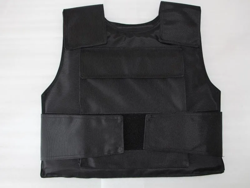 NIJ IIIA UHMWPE GILET TATTICO BALLISTICO SEMPLICE COLORE NERO, PER PORTAPIASTRE