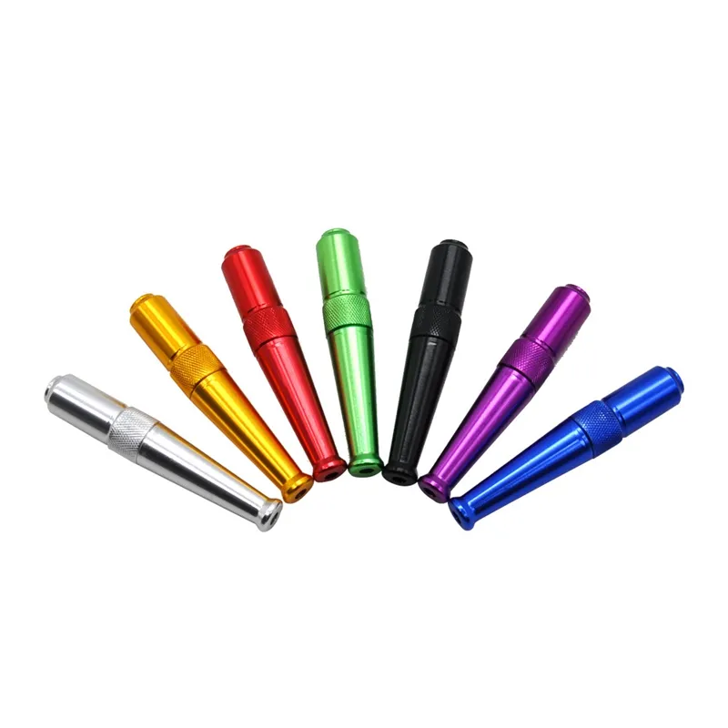 New Metal Mini Pipes Baseball Bat Shape Colorful Aluminium Alloy Smoking Pipe Tube Unique Many Styles Easy To Carry Design