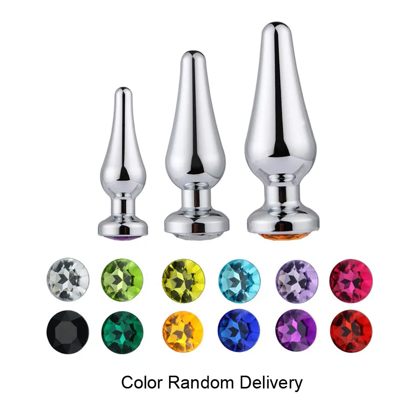 Crystal Anal Plug Set 2 Stainless Steel Anal... From Lizhang01, $15.69