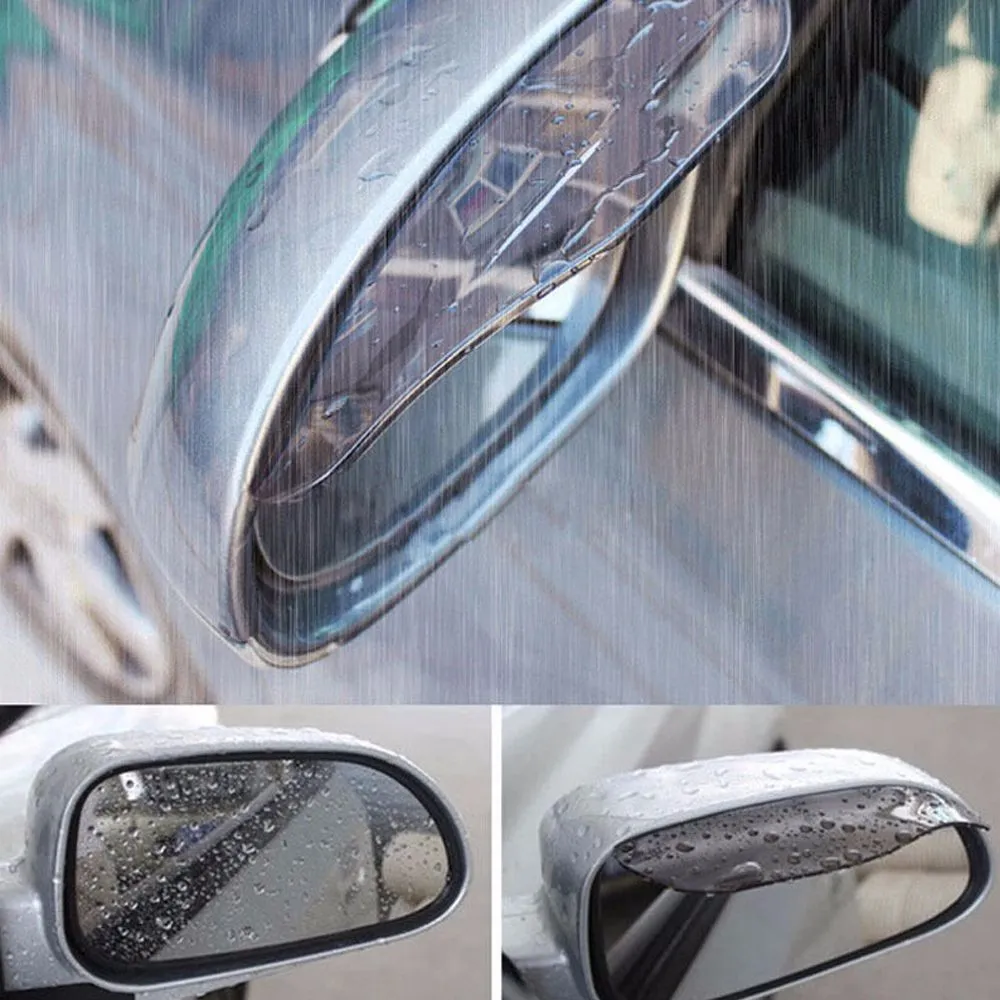 1 par novo espelho lateral traseiro de carro universal protetor de chuva protetor de sobrancelha