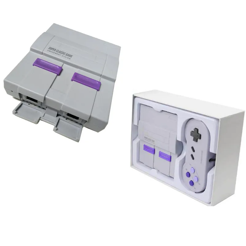 La mini console di gioco Super SFC può memorizzare 660 giochi Videogioco portatile TV economico di vendita calda con pacchetto