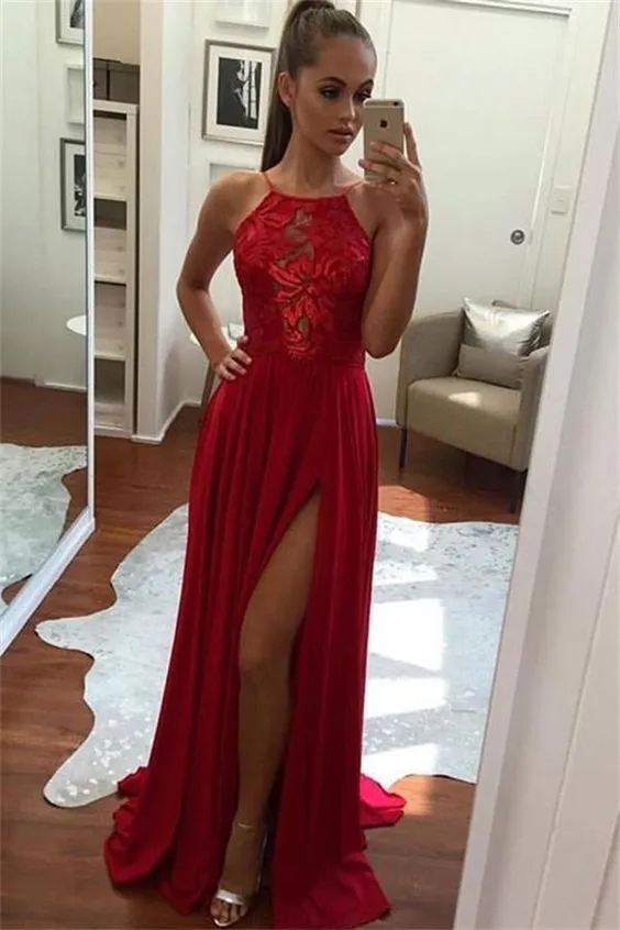 halter top formal dresses