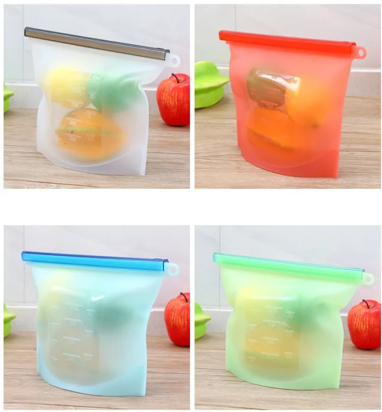 Sac de conservation des aliments en Silicone réutilisable, récipient de stockage des aliments hermétique, sac de cuisson polyvalent, ustensile de cuisine