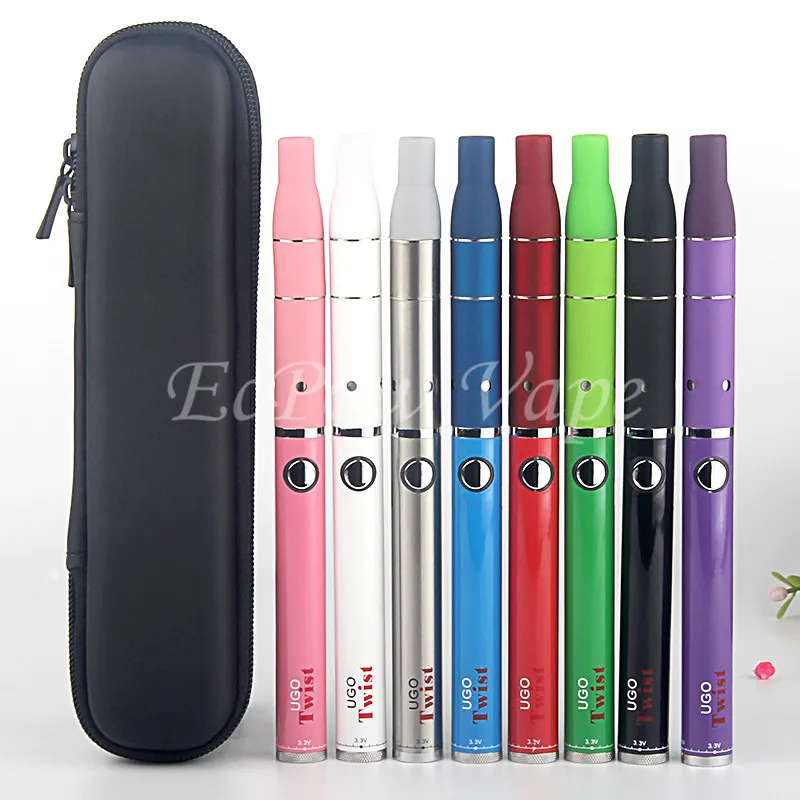 UGO Dry Herb Vaporizer Pen Wee Twist Vape Battery 650mah 900mah Voltage Variable EGo EVOD 510
