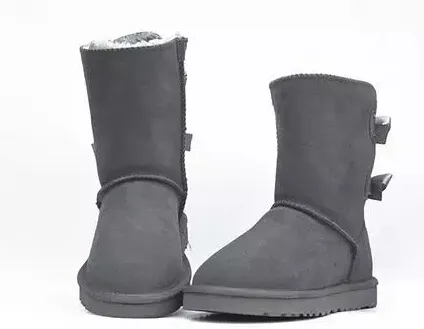 2022 New Fashion klassiska rosett vinterstövlar äkta läder Bailey Bowknot dam bailey bow snöstövlar skor boot