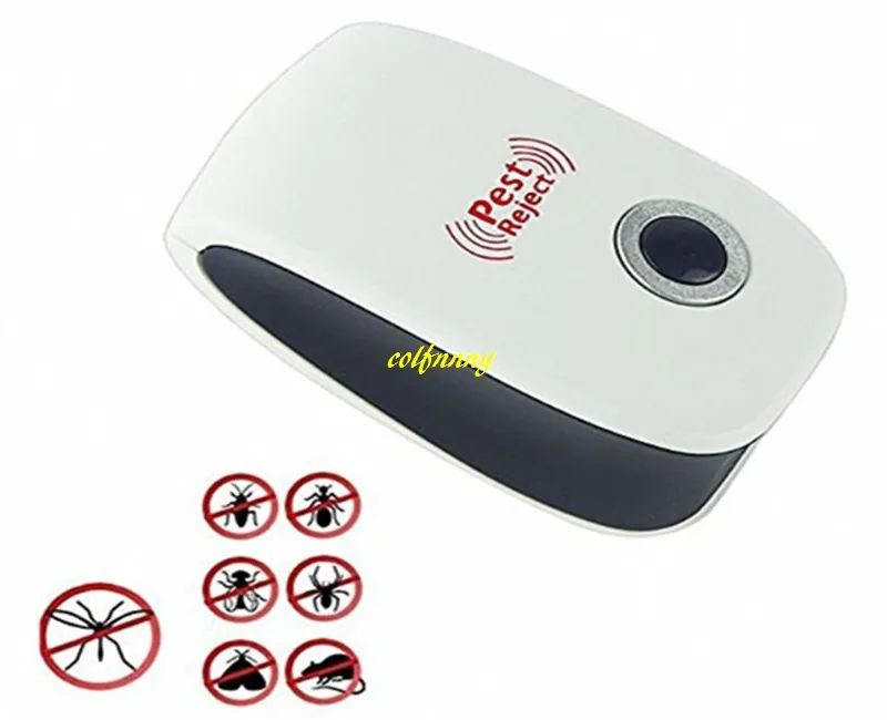 100 stks / partij EU US Au UK Plug Elektronische ultrasone Anti Pest Bug Mosquito Kakkerlak Muis Killer Repeller