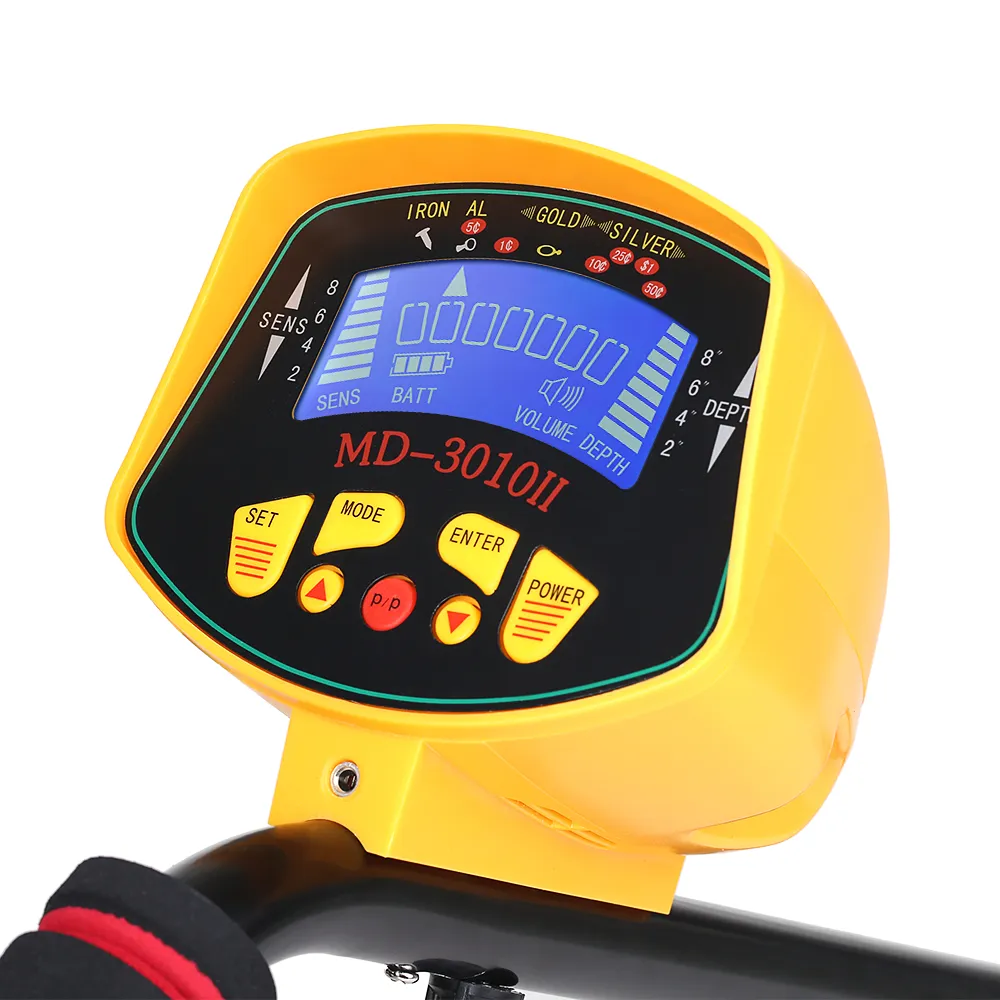 Professionell MD3010II Metal Detector High Sensitivity Underground Metal Detector Gold Digger Treasure Hunter Metal Finder Söker Verktyg