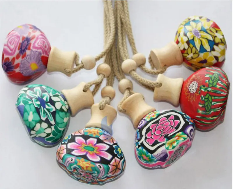 High Qaulity Polymer Clay car hanging air freshener bottle, empty perfume bottle, Colorful car hanging bottles