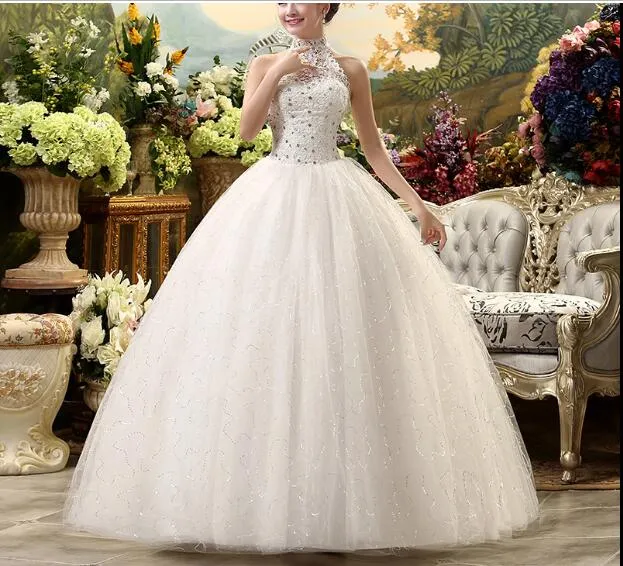 2018 robe de mariée en dentelle licou pas cher Vintage robes de mariée grande taille robe de mariée moins de 100 $ livraison gratuite