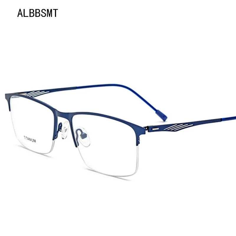 2018 TR90 Titanyum Gözlük Çerçevesi Erkekler Miyopi Göz Cam Reçete Gözlükler 2018 Kore Vidasız Optik Çerçeveleri Gözlük