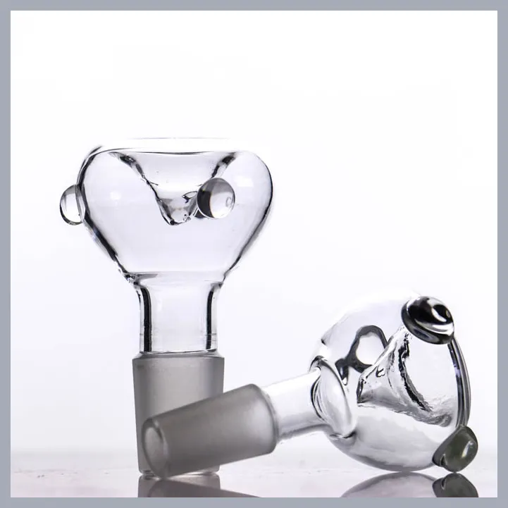 Smoking Accessories Glass 14mm 18mm Bowl for bong Manufacturer classics clear bowls male joint water pipe bongs