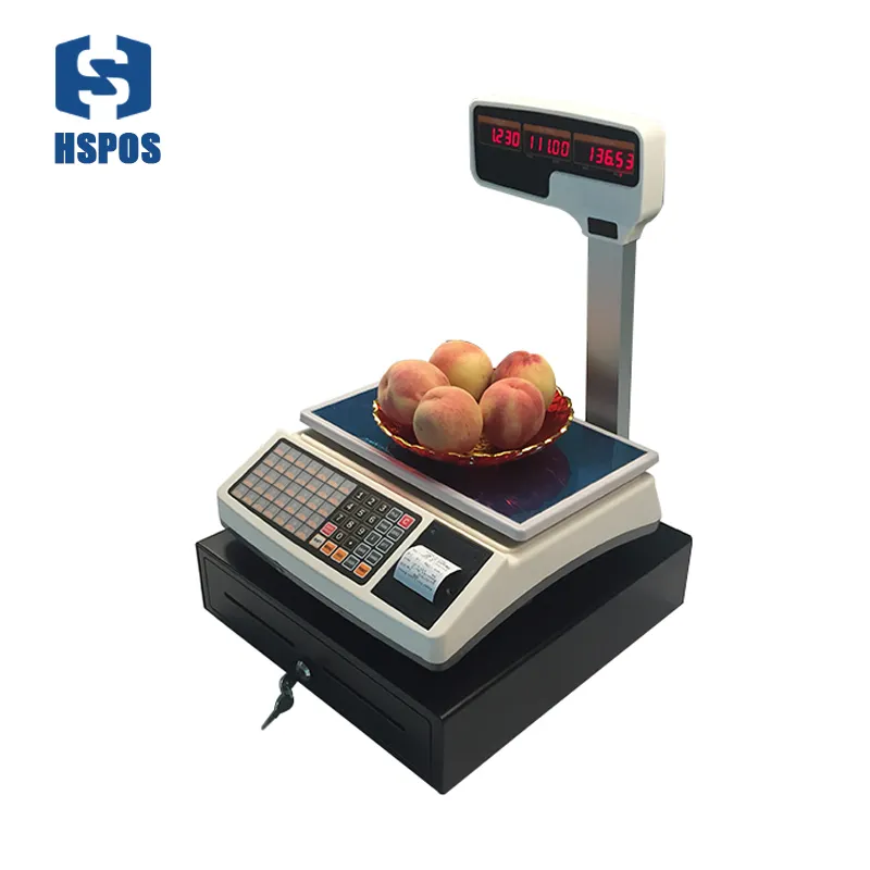 Weighing Scale 1000 PLUs Support Thermal Receipt Printing With RJ11